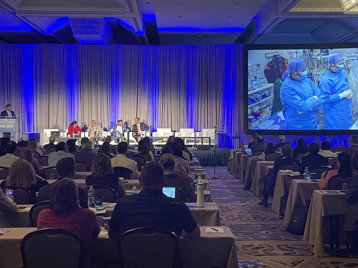 ConnectEp's tweet image. #epeeps Live Case Session Happening during #SPAF2023 @ #HRS2023 in New Orleans. Srinivas Dukkipati and Samuel Hannon performing Watchman-FLX Implantation Using ICE-Guidance from Mount Sinai. Join the Live Stream in Progress @ tinyurl.com/SPAFLiveor or onsite @ Hilton New Orleans