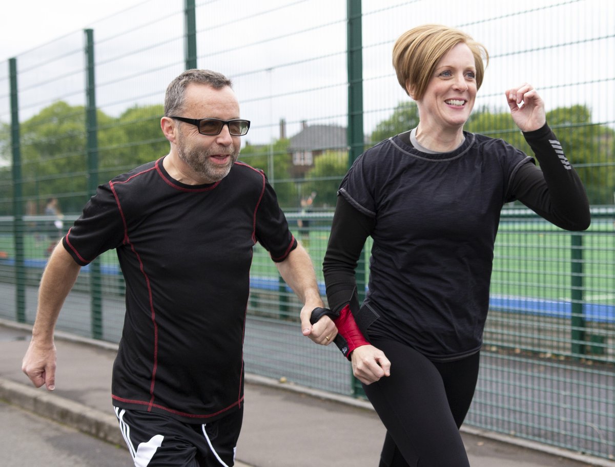 rambletag's tweet image. With summer approaching why not inspire a friend to get out running, using the small Ramble Tag around the wrist of the guide as a tether.   
If nothing else, it&apos;ll be great fun!
#GuideRunner #SightedGuide #BlindRunner
#GuidanceAid #rambletag