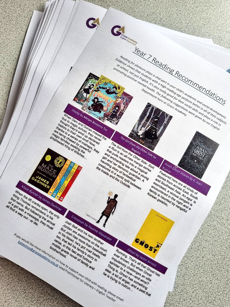 These went down a storm at Parents' Evening! (Rumour has it <a href="/GacScienceDept/">GAC Science Department</a> made one too!) 📚💜 #welovereading #readtosucceed <a href="/GACoventry/">Grace Academy Coventry</a> <a href="/ToveLearning/">Tove Learning Trust</a>