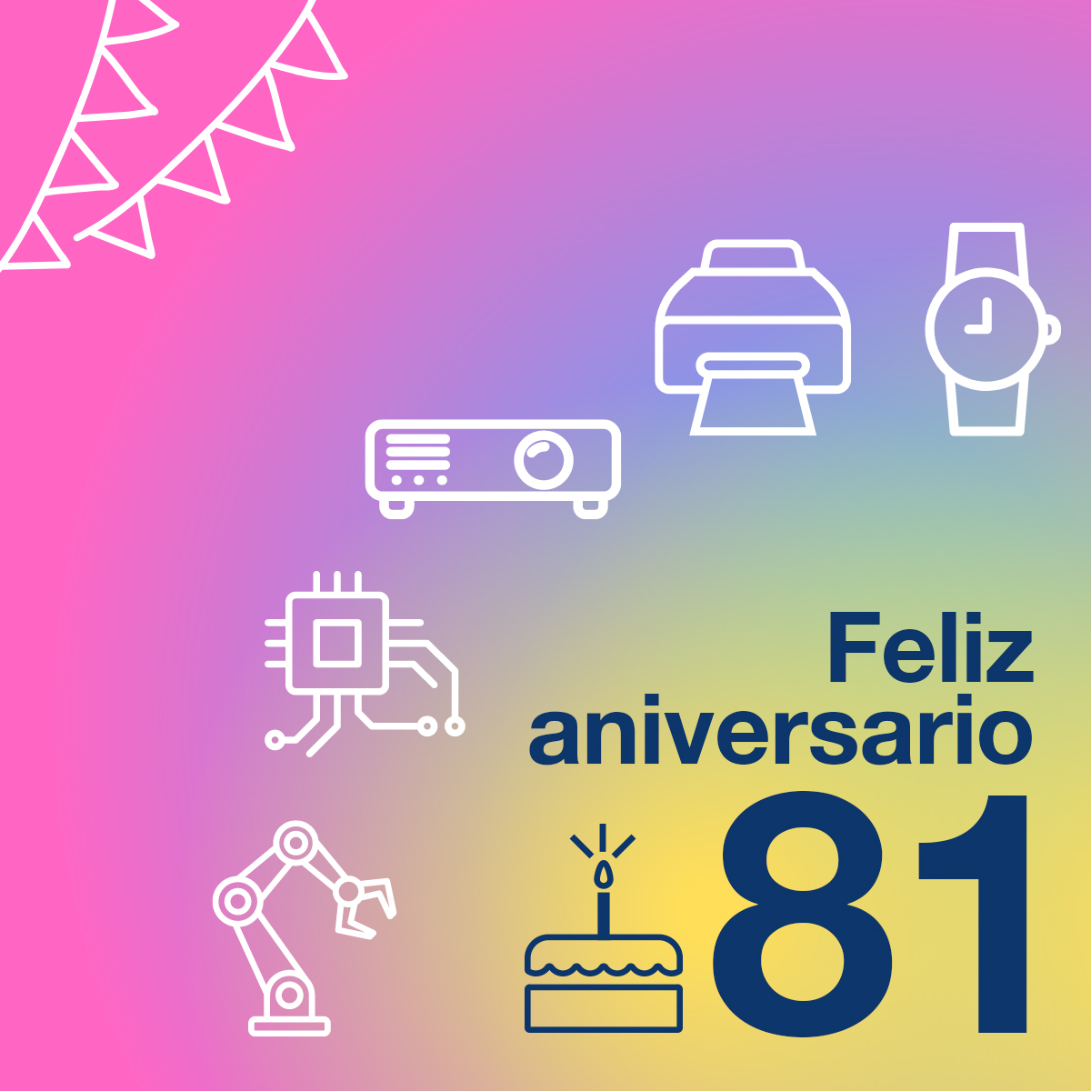 ¡Estamos de cumpleaños! Muchísimas gracias a todos por estos 81 años. No podríamos haberlo hecho sin nuestros maravillosos clientes, socios, comunidades, empleados y otras partes interesadas de todo el mundo, gracias a todos.
#AniversarioEpson #EpsonCelebra #81AñosConEpson
