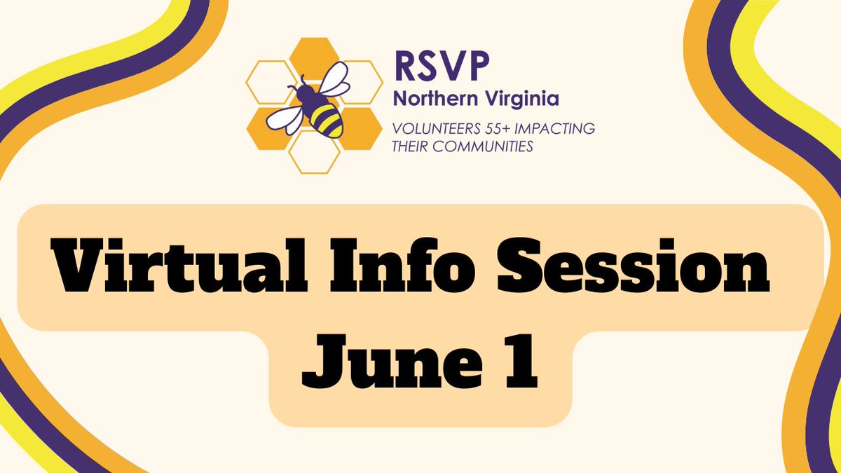 RSVPNorthernVA's tweet photo. Mark your calendars, and share with your non-RSVP friends or neighbors: We've got another info session on the books! 
June 1st virtually from 1:30 PM to 2:30 PM
https://t.co/pFTWMPShuT https://t.co/Vwsxxg9tWE