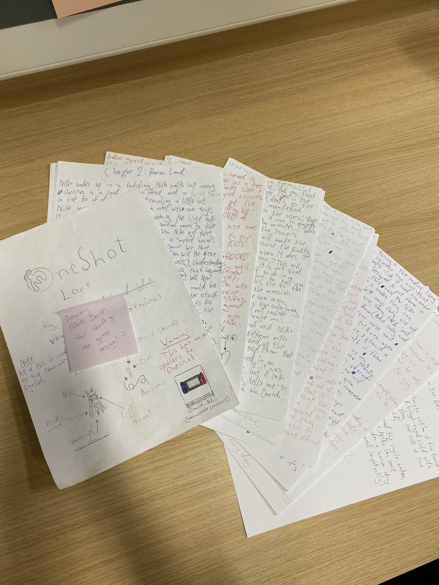 Absolutely incredible dedication from David S in 25A3 who has recreated the storyline of his favourite video game in narrative form! Complete with character list for reference! I love the creativity 👾 <a href="/Hope_Academy/">Hope Academy</a> <a href="/CorrymeelaHouse/">Hope Corrymeela House</a> <a href="/Hope_academyeng/">Hope Academy English</a>