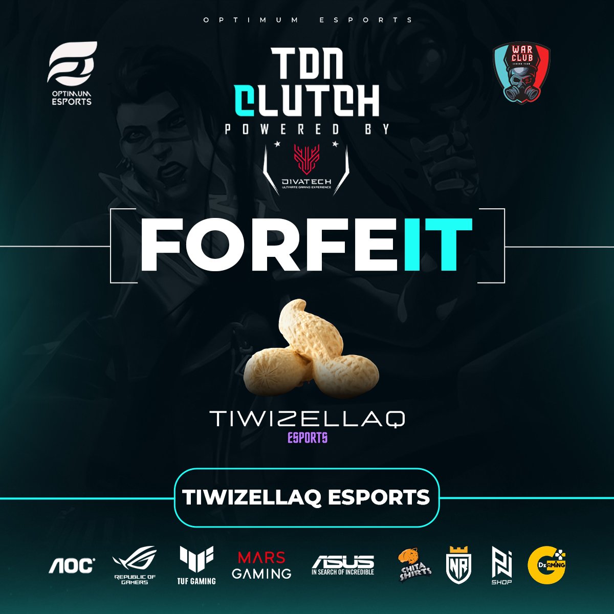 optesportsalg's tweet photo. TDN CLUTCH S02 Powered by #divatech 🙌
Unfortunately, the Tiwizellaq Team was disqualified due to violating rules, so for that @LinxLegacyGG advances to semi-finals.
#asusalgerie #marsgaming #asusrogmaghreb #aoc #warclub #divatech #optimumesports #valorant https://t.co/hzwezga85M