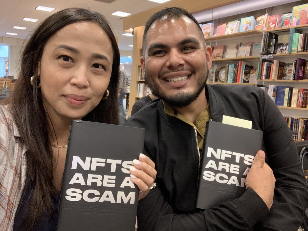 Support my friend <a href="/bobbyhundreds/">bobbyhundreds</a> by getting his book 📕 #NFTsAreAScamNFTsAreTheFuture. Are they a scam? Are they the future?

YES.

#nft #web3 #crypto #AAPIHeritageMonth #scamnjam