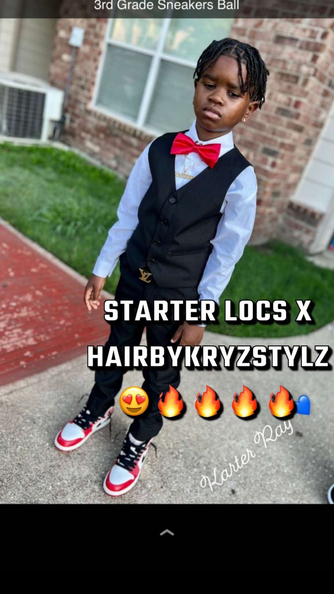 Starter Locs x HairByKryzStylz 🔥🔥🔥

He was icy for his 3rd Grade Sneaker Ball 🥶🥶