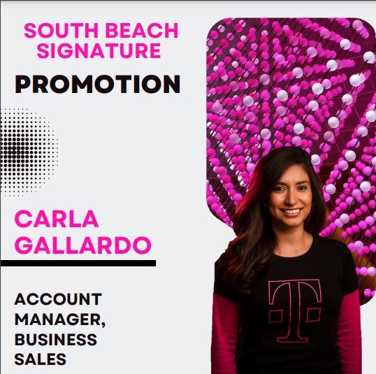 Katherine Johnson (@katt_magenta) on Twitter photo Another one ! 🏖 Our very own heart of SOBE <a href="/CarlaGallardo91/">Carla Gallardo</a> got a promotion as well into business account manager ! Another proud moment for South Beach signature 👏🏽 #LONGLIVESOBE <a href="/pattyc101/">Patty Barbosa</a> <a href="/its_me_ursula/">iamurs</a> #SouthBeachSignature Another one ! 🏖 Our very own heart of SOBE <a href="/CarlaGallardo91/">Carla Gallardo</a> got a promotion as well into business account manager ! Another proud moment for South Beach signature 👏🏽 #LONGLIVESOBE <a href="/pattyc101/">Patty Barbosa</a> <a href="/its_me_ursula/">iamurs</a> #SouthBeachSignature