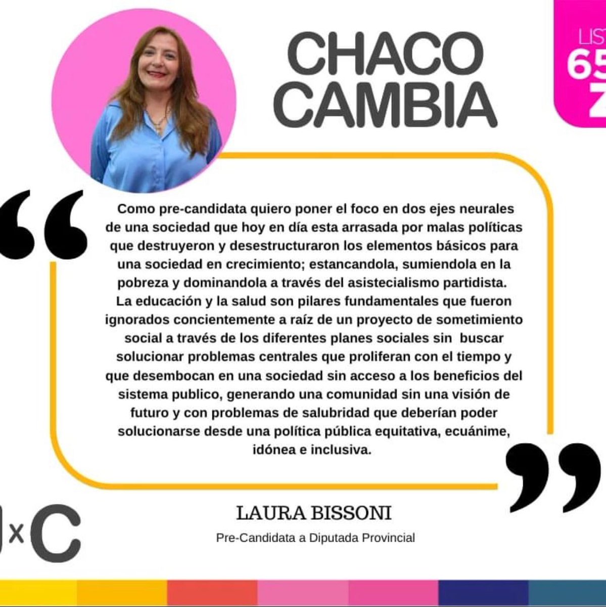 BisoniLaura's tweet photo. Los dos ejes mas importante de mi campaña sera educación y salud ,ya que han sido ignorados en forma premeditada y conciente para lograr poner de rodillas al Chaco y su gente. https://t.co/3RHXPhIxe7