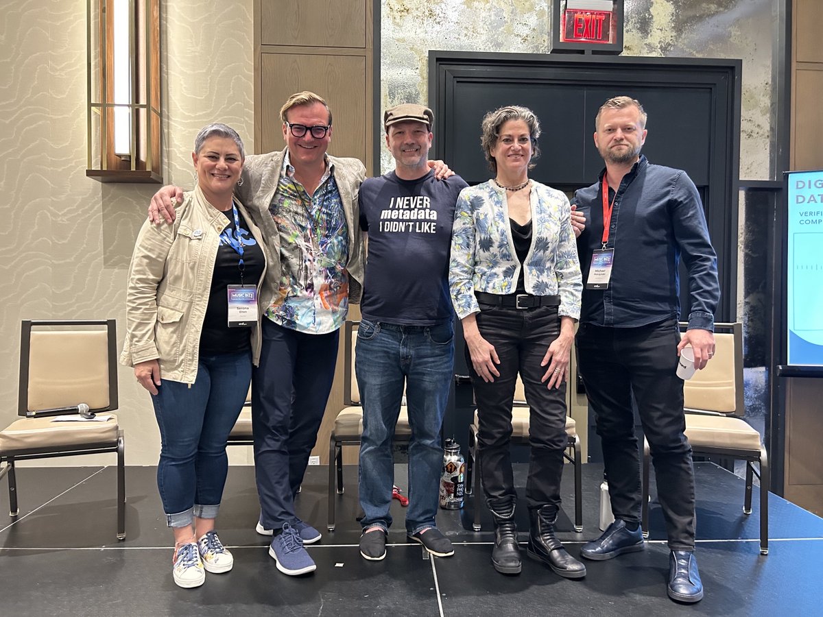 Pex's tweet photo. That's a wrap on #MusicBiz2023! Huge thanks to @SeronaElton @vfimedia @vnvnvnvn and @SoundCloud for joining Pex's @Cmac13 to speak about accurate ownership data and new revenue opportunities 👏👏👏 https://t.co/UUfQOqlvDc