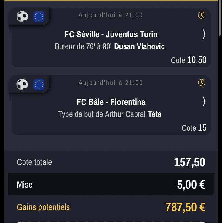 BetRey_10's tweet image. Allez 15€ 🎁 dans les ❤️ &amp;amp; ♻️ si la côte à @ 157,5 ✅🤞🏼

J’ai encore la double tête d’Haaland en travers de la gorge