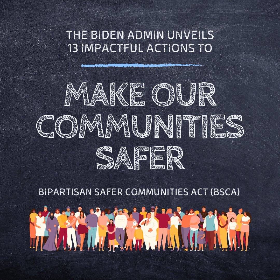 📢 Big News! Biden Admin unveils 13 impactful actions to curb gun violence, including funding mental health programs in schools. Together, let's create safer communities for our children. whitehouse.gov/briefing-room/…

#GunViolencePrevention #SaferSchools #BuildingABetterFuture