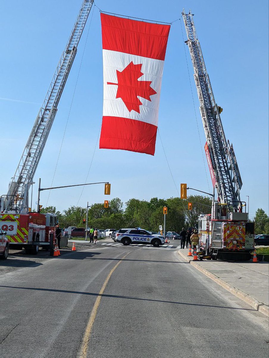 @AbbyPoliceDept members attended the Regimental Funeral for OPP Sgt. Eric Mueller who was murdered while protecting his community. Another hero gone too soon. #HeroesInLife