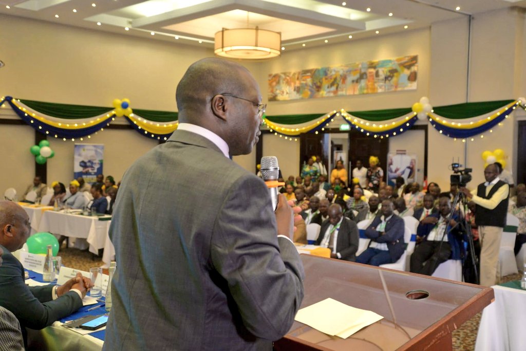 This evening, I accompanied my Cabinet Secretary for Co-operatives and MSME Development <a href="/CsChelugui/">Simon Kiprono Chelugui, EGH</a> during the <a href="/kuscco/">Kuscco</a> 50 years anniversary celebrations at a Nairobi Hotel, Nairobi