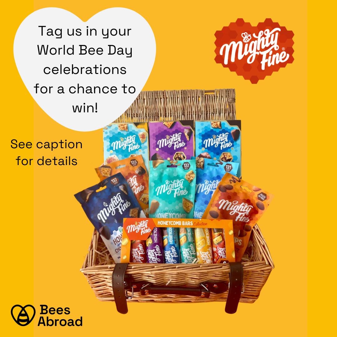 Are you doing something to celebrate World Bee Day? Tag us in your celebrations and follow our account for a chance to win this MightyFine prize! A big thanks to @mightyfineuk for donating this yummy hamper of honeycomb chocolate treats made with real honey. #WorldBeeDay