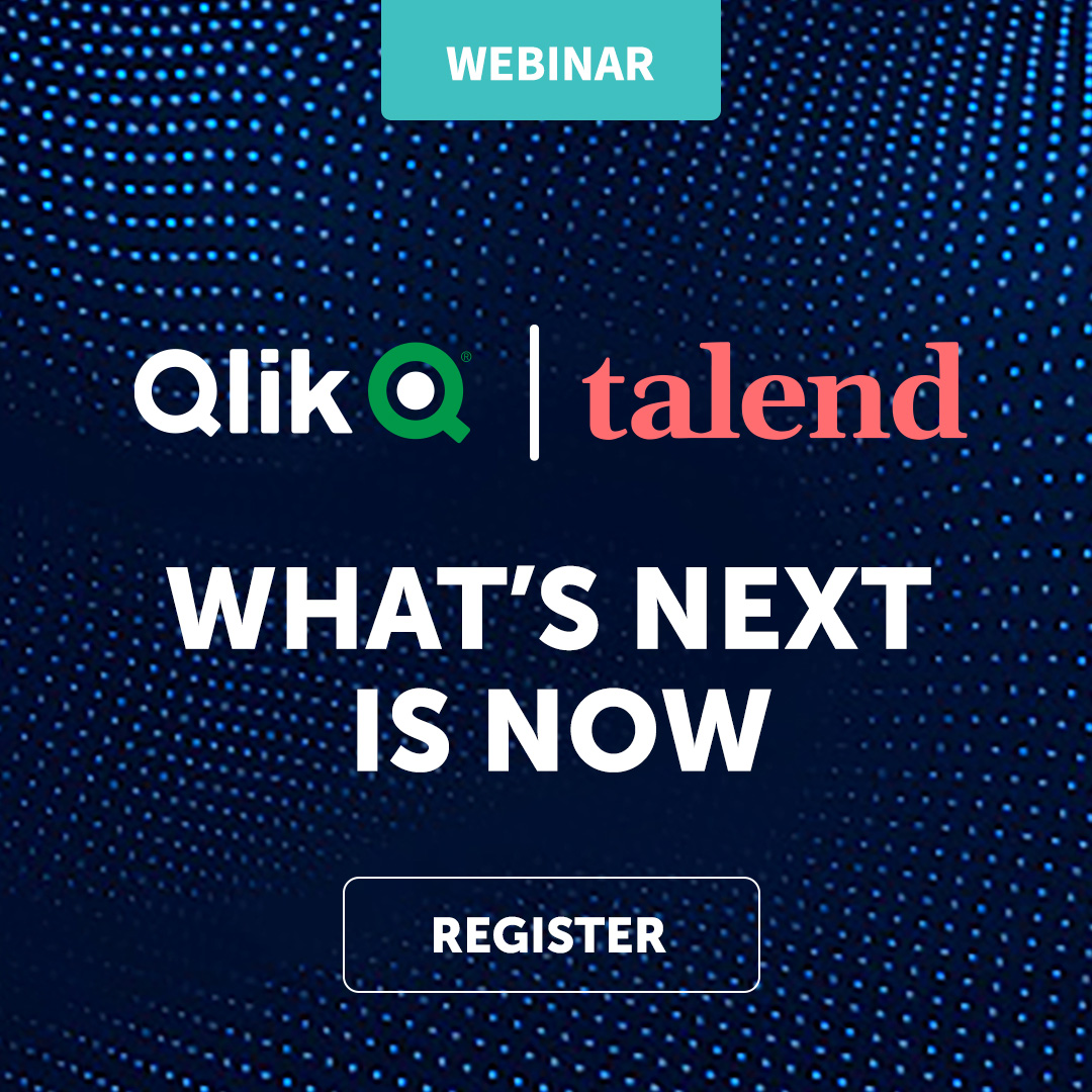It’s official: Qlik and @Talend have joined forces! 🤝Join us for our #QlikTalend webinar to see why we brought the companies together, the immediate benefits, and what they mean for you! ➡️  bit.ly/41M1a5e