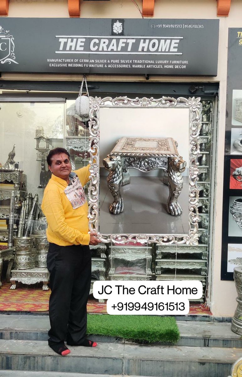 akash_kolariya's tweet image. Silver big size photo frame
Silver photo frame | German silver photo frame | large size photo frame 
.
.
.
#jcthecrafthome #silverphotoframe #silverfrane #woodenlargephotoframe #silverarticles #silvergifts #silverlargeframe #silverpictureframe #silvershowroomhyderabad