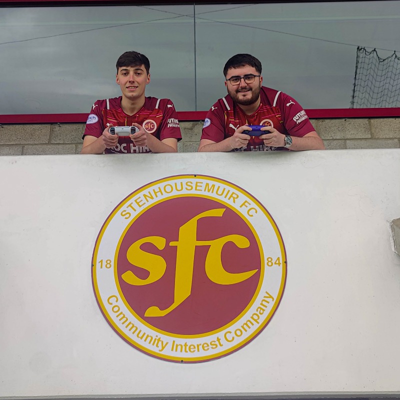 StenhousemuirFC's tweet photo. 𝗢𝘂𝗿 𝗲𝗦𝗽𝗼𝗿𝘁𝘀 𝗪𝗮𝗿𝗿𝗶𝗼𝗿𝘀 🎮

Stenhousemuir Football Club are pleased to announce Ryan Ewing and James McCullagh as our first ever eSports players! 

 The duo will be representing the club in the eScottish Cup at Hampden on Sunday 21st of May 🏆

#WeAreWarriors⚔