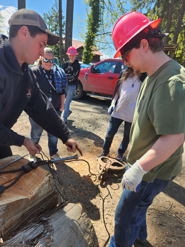 Timber! Heron Creek Therapeutic Program students did a tree-mendous job learning about one of Oregon's oldest professions — logging! — as part of Heron Creek's "adulting" series exposing high school students to a wide range of career paths.