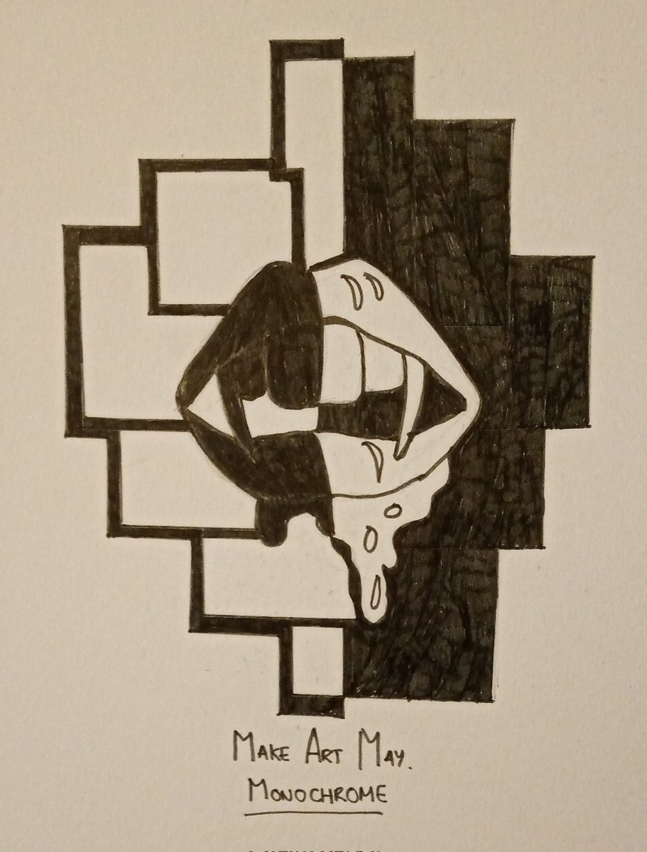 #makeartmay
Day 18: Monochrome ⬛⬜