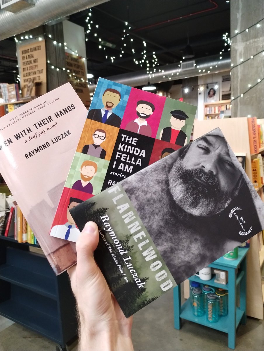 Thanks to @deafwoof for sending some of his top works to our store! I think I'm gonna start out with "The Kinda Fella I Am" and work my way to "Flannelwood"
Finally some Deaf fiction!