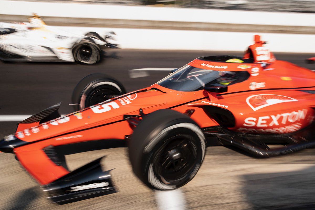 Almost halfway through today’s practice @IMS. P6 - Santino | 226.9951 mph P22 - Benjamin | 224.5048 mph 📸 @ActionSports #INDYCAR | #INDY500 | #HFOTatIndy | #ThisIsMay