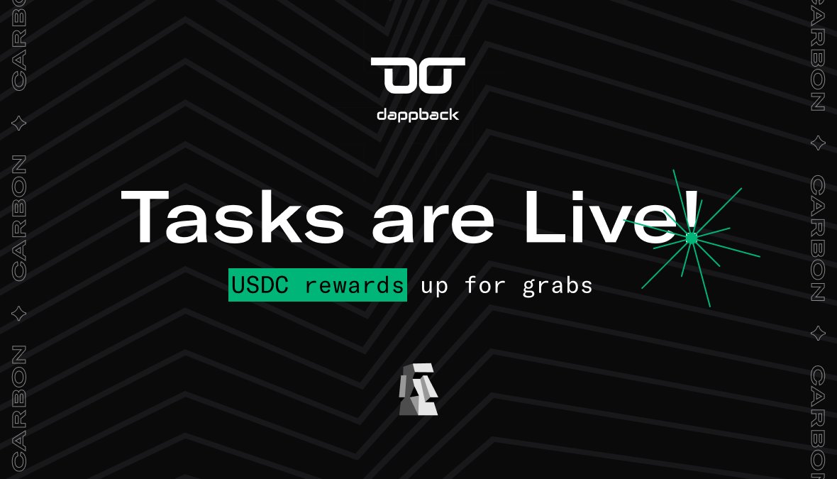CarbonDeFixyz's tweet image. Gm Carbonooors!

It’s time we sprinkled some incentives in the mix ✨

Announcing prize pools on 4 key trading pairs:
- $ETH / $USDC
- $WBTC / $USDC
- $WBTC / $ETH
- $rETH / $ETH

$USDC prizes for the first 175 users to qualify!

Powered by @DappBackHQ 

Learn more 👇