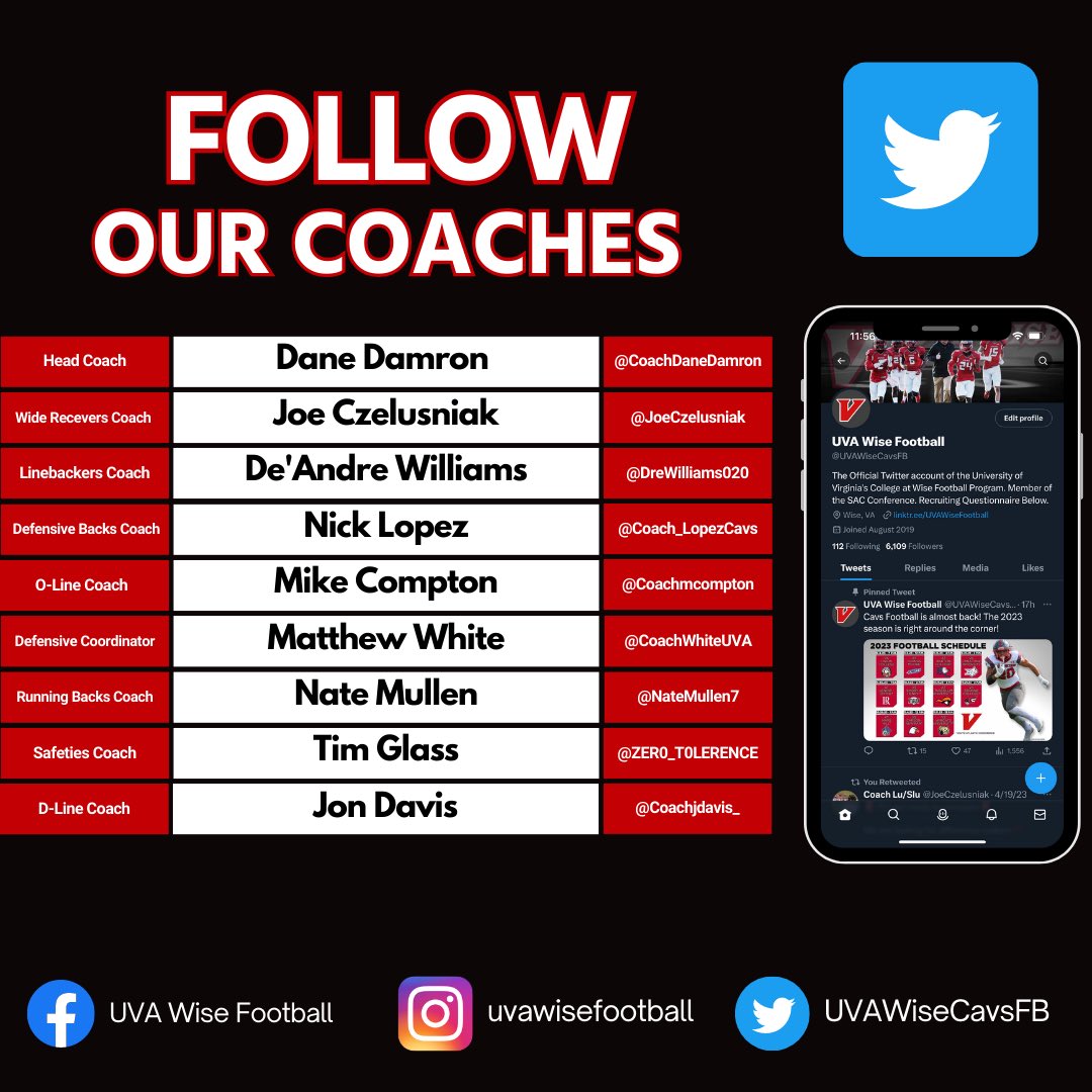 UVA Wise Football (UVAWiseCavsFB) / Twitter