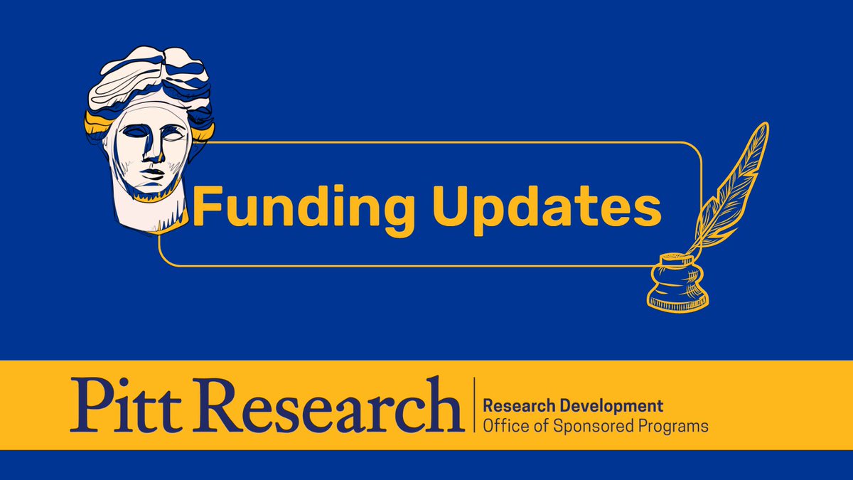 PittGrantsDev (@pittgrantsdev) on Twitter photo Funding updates for Humanities Researchers are available:
pivot.proquest.com/curated_opps/5…… @PittDietrich <a href="/pittDHRX/">Pitt DHRX</a> <a href="/PittLibraries/">Pitt Libraries</a> <a href="/FifthFloorPitt/">Fifth Floor</a> <a href="/haapitt/">HAA at Pitt</a> <a href="/MusicAtPitt/">Music at Pitt</a> <a href="/PittBradford/">Pitt-Bradford</a> <a href="/PittTitusville/">University of Pittsburgh at Titusville</a> <a href="/PittFMSP/">Pitt Film and Media Studies</a> <a href="/PittJohnstown/">Pitt-Johnstown</a> @GSWSatPitT <a href="/PittWriters/">The Writing Program</a> Funding updates for Humanities Researchers are available:
pivot.proquest.com/curated_opps/5…… @PittDietrich <a href="/pittDHRX/">Pitt DHRX</a> <a href="/PittLibraries/">Pitt Libraries</a> <a href="/FifthFloorPitt/">Fifth Floor</a> <a href="/haapitt/">HAA at Pitt</a> <a href="/MusicAtPitt/">Music at Pitt</a> <a href="/PittBradford/">Pitt-Bradford</a> <a href="/PittTitusville/">University of Pittsburgh at Titusville</a> <a href="/PittFMSP/">Pitt Film and Media Studies</a> <a href="/PittJohnstown/">Pitt-Johnstown</a> @GSWSatPitT <a href="/PittWriters/">The Writing Program</a>