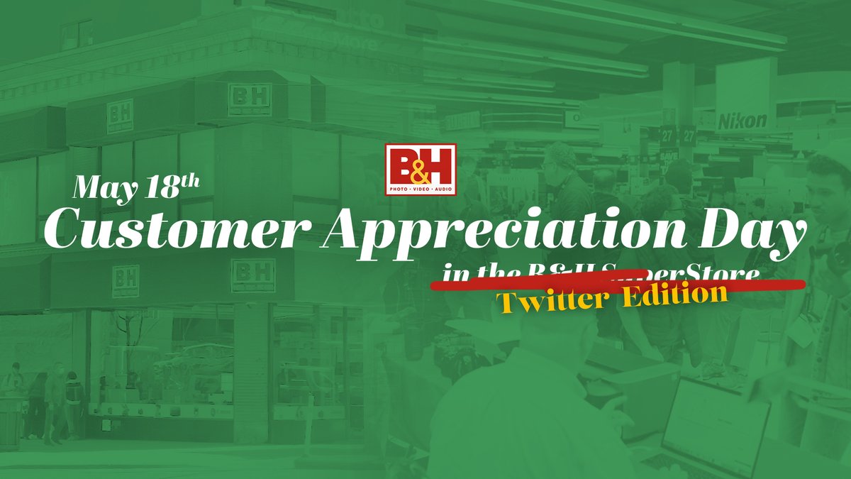 If you couldn't make it to the store for #customerappreciationday, you've still got a chance to win a @FujifilmInstax camera and a @CrucialMemory 500gb Hard Drive. All you have to do for a chance to win is answer the trivia question below correctly and we'll randomly select two…