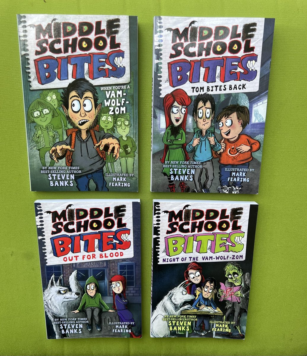 vamwolfzom's tweet photo. All 4 books in paperback coining July 4
#middleschool #holidayhousebooks #vamwolfzom #middleschoolbooks #markfearing #middleschoollibrary #middleschoollibrarian #vampire #werewolf #zombie #library #librarians #halloween #holidayhousebks #bookreport https://t.co/B1BQvgj2wB