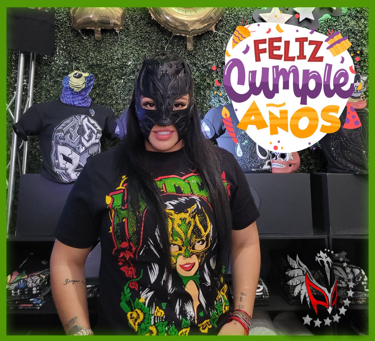 Le deseamos un muy feliz día a la Reina del Escándalo, muchas felicidades y los mejores deseos de parte de la familia de Talivision.
"Feliz cumpleaños, <a href="/LaHiedraAAA/">La Hiedra</a>" 🎉🎂