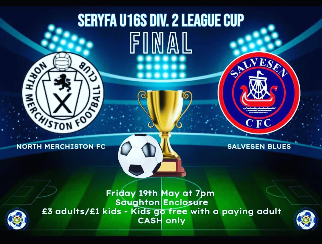 Come along and support our boys - Salvesen Blues! Good luck lads 💙#football
