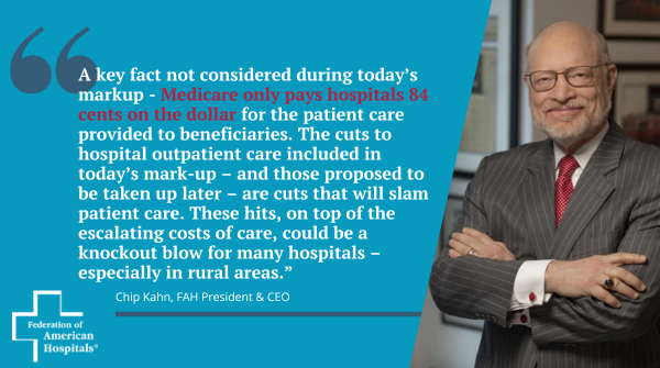 While we appreciate the <a href="/HouseCommerce/">Energy and Commerce Committee</a> Subcommittee’s bipartisan vote avoiding cuts to critical Medicaid DSH payments &amp; understand the need for improved transparency, this is clearly no time to cut care. fah.org/blog/fah-leade…