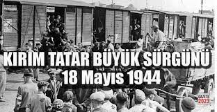 Kırım Tatarları 79 yıl önce ana vatanlarından koparılarak insanlık dışı koşullarda sürgüne tabi tutuldu.

Sürgün sırasında ve sürgün edildikleri yerlerde hayatını kaybeden soydaşlarımızı rahmetle anıyoruz.

#18Mayıs1944