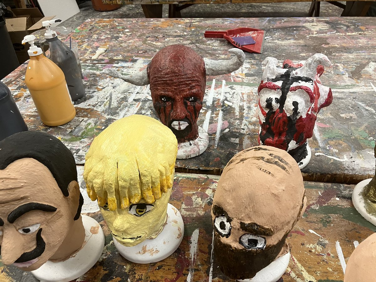 Rubber mask class collection.