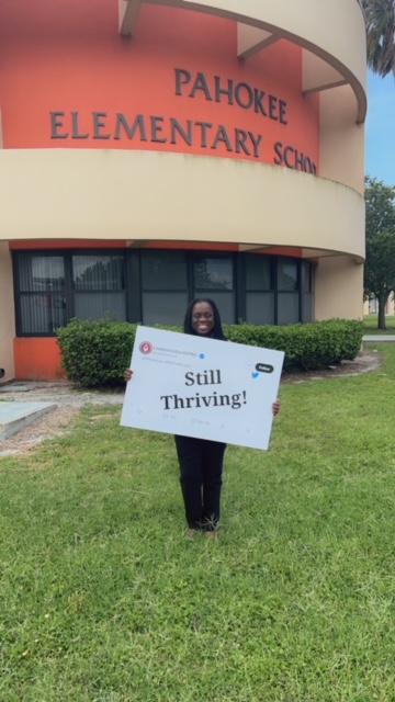 The Leadership Development team would like to recognize 2nd-year assistant principals who attended at least four AP Induction PLCs.  AP Syrenthia Boldin is still thriving in her second year at Pahokee Elementary. #APInduction #TopTalentGrowsHere #Stillthriving