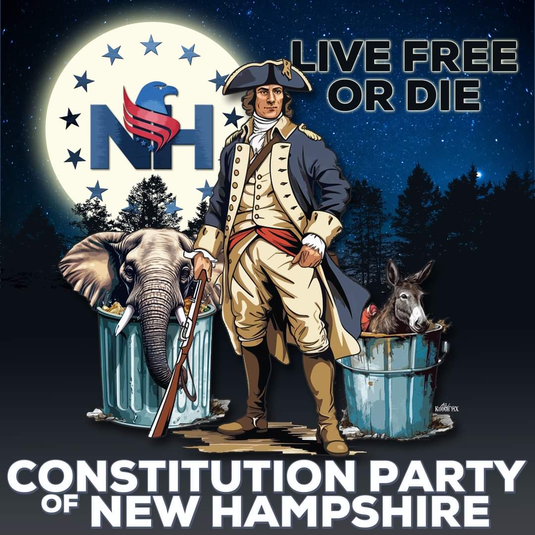 CPofNH's tweet photo. Are you ready to #MaketheBreak? Join us and sign up on https://t.co/w2W0eTYYZO to get a digitial new member packet sent to you. Our next meeting is tomorrow (Friday) at 8:30pm on Zoom 🇺🇲
#stoptheuniparty #cpofnh #constitutionparty https://t.co/qb4vqsFsPC