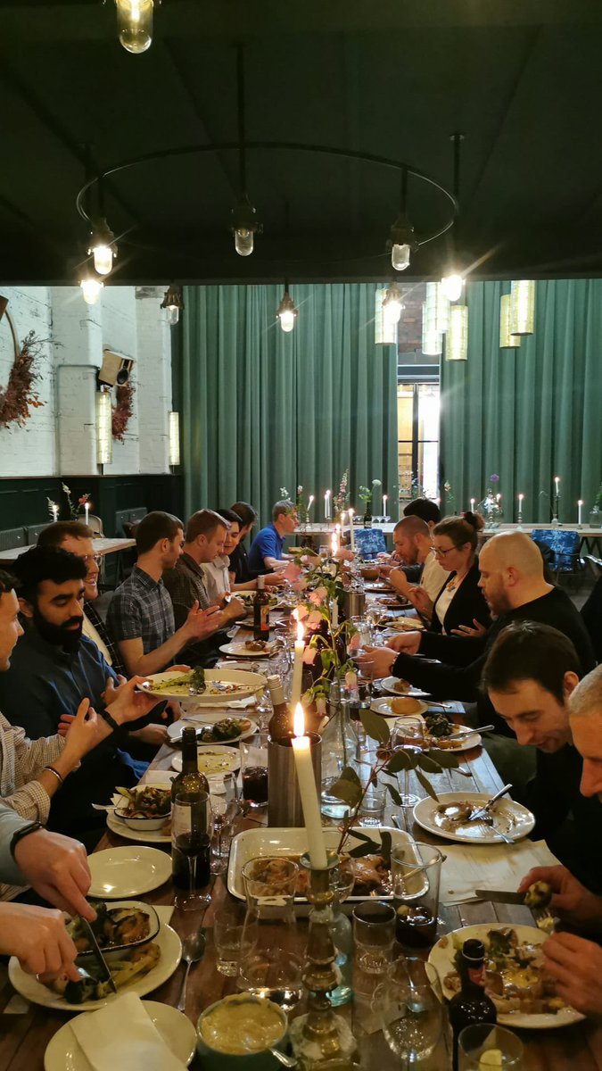 IDC staff, students and guests enjoying dinner this evening <a href="/the_mowbray/">The Mowbray</a> after the conference. Huge thanks to everyone involved for making the day a success 🎉👏