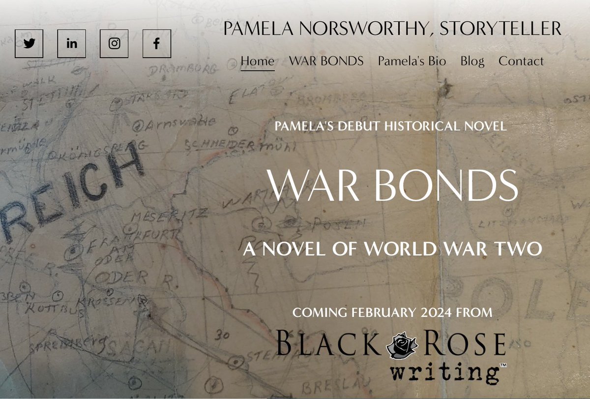 Thrilled to share my novel, WAR BONDS, hits shelves in February 2024. Website launch coming up shortly. Grateful to my publisher @blackrosewriting for a terrific partnership. Watch this space for updates! #historicalfiction #writinglife #worldwar2