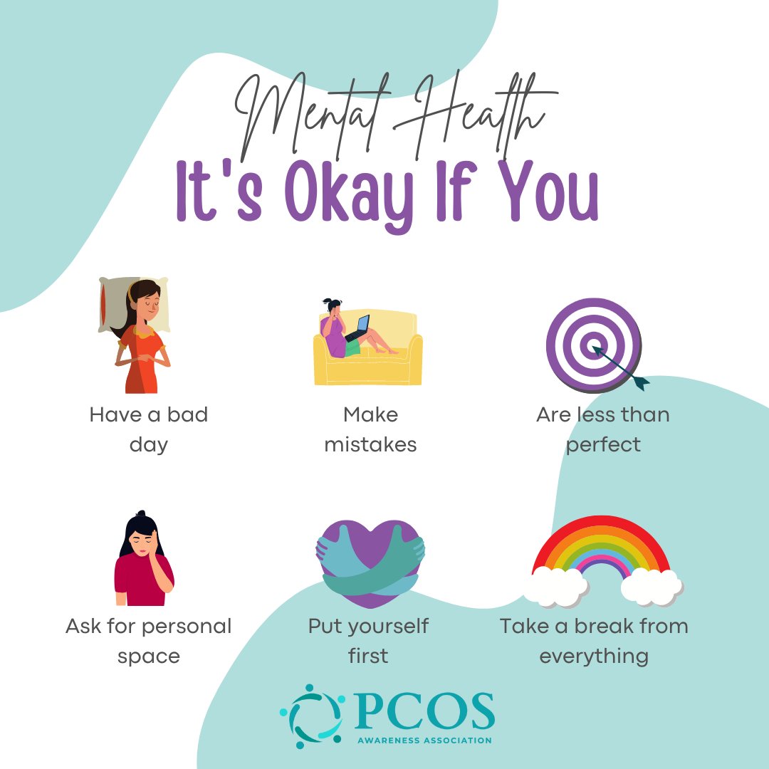 #MHAM Remember that it is okay if you…

Don’t forget to take care of yourself today. #mentalhealthawarenessmonth #mentalhealth #pcoscommunity