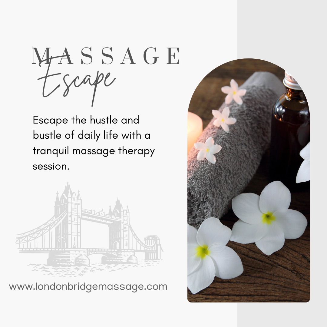 Indulge in a tranquil escape from the hustle and bustle of daily life with our rejuvenating massage therapy sessions. Discover pure relaxation at London Bridge Massage. ✨🌿💆‍♀️  
.
.
.
#MassageTherapy #RelaxationStation #TranquilEscape #WellnessJourney #LondonBridgeMassage