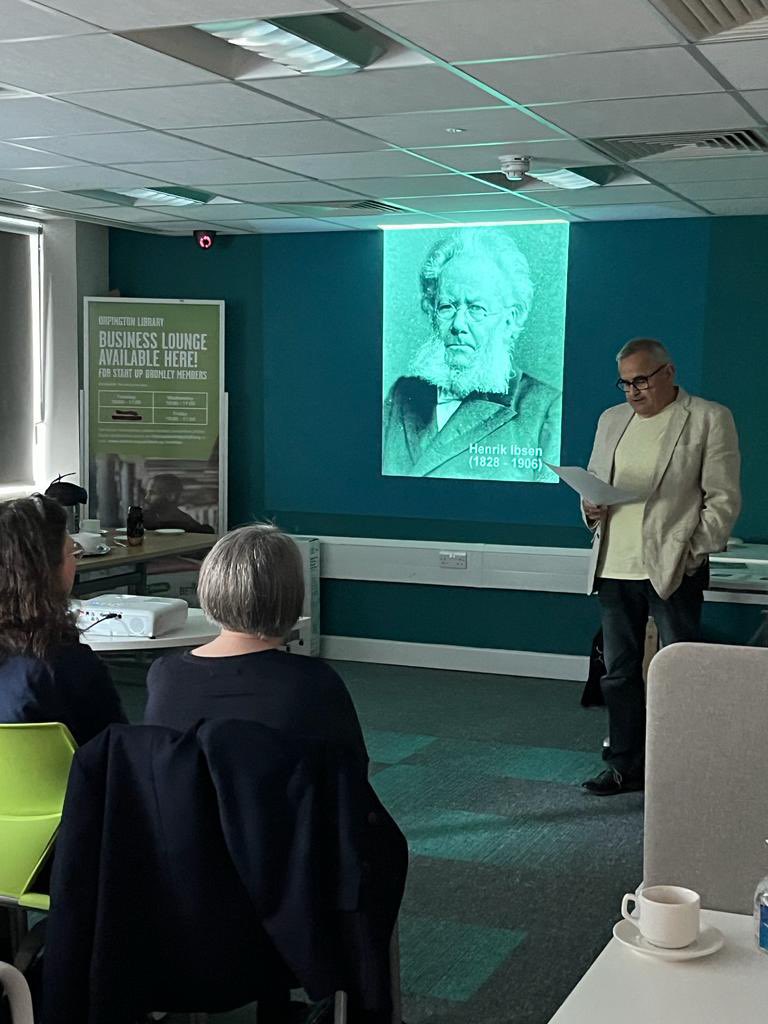 #OrpingtonLiteraryFestival: Day 4 at #OrpingtonLibrary. Richard Bowdery and Jerry Dowling gave a fascinating talk during their Orpington In Letters Literary Short Bites session this morning to a full house! @Orpington1st @LBofBromley @Better_UK