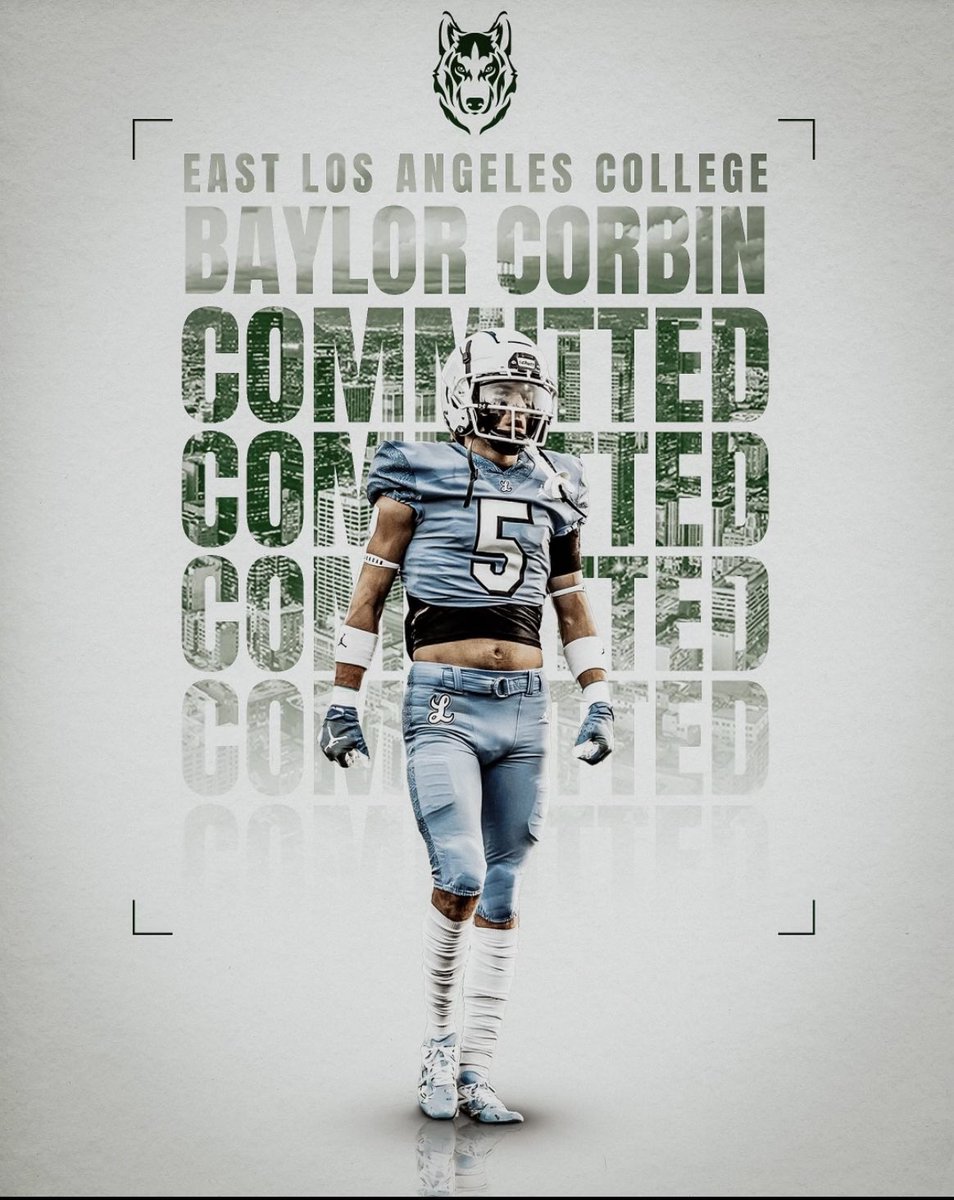 I would like to thank my coaches, friends, and family for everything they have done an sacrificed to get me to where I am and be the man I am today. With that being said I will be attending East Los Angeles College for the near 1-2 years. @ELAC_Football @Coach_Drum_