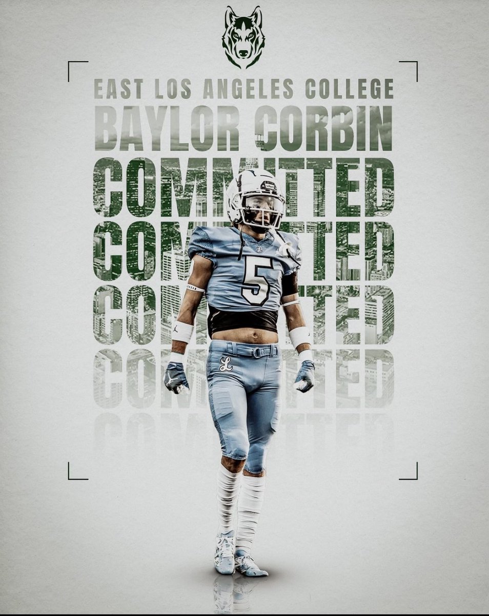 Baylor Corbin (@baylorcorbin) on Twitter photo I would like to thank my coaches, friends, and family for everything they have done an sacrificed to get me to where I am and be the man I am today. With that being said I will be attending East Los Angeles College for the near 1-2 years. <a href="/ELAC_Football/">ELAC Football</a> <a href="/Coach_Drum_/">Coach Drummer</a> I would like to thank my coaches, friends, and family for everything they have done an sacrificed to get me to where I am and be the man I am today. With that being said I will be attending East Los Angeles College for the near 1-2 years. <a href="/ELAC_Football/">ELAC Football</a> <a href="/Coach_Drum_/">Coach Drummer</a>