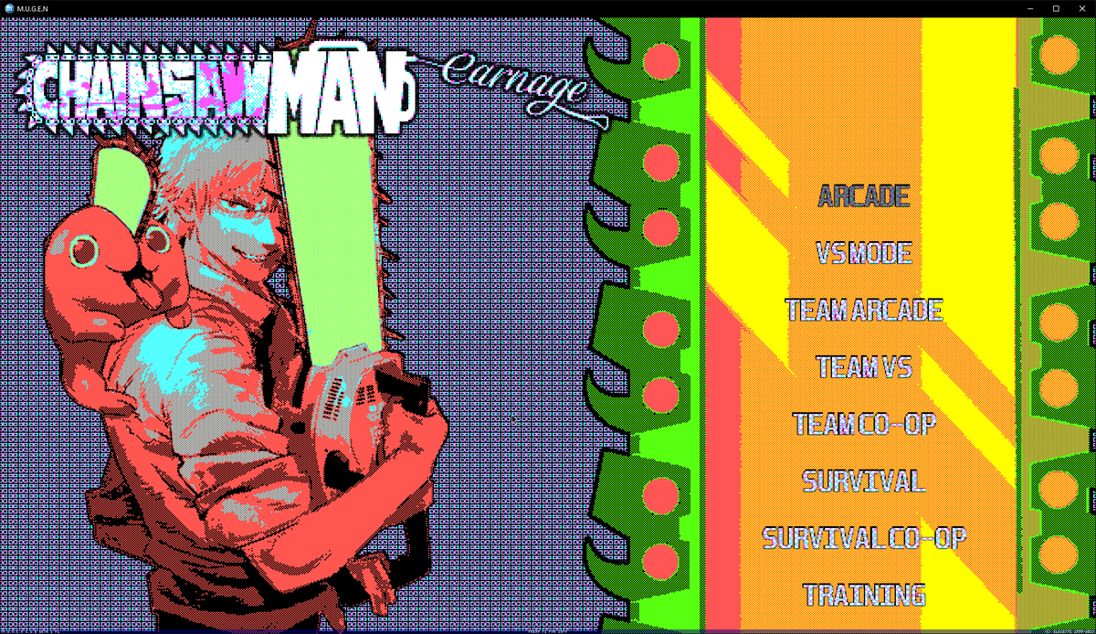 CSM_Carnage's tweet photo. (ENG)Moving everything from M.U.G.E.N to Unity is a lot of work, but enjoy the comparison.
/
(JAP)M.U.G.E.N から Unity にすべてを移行するのは大変な作業ですが、比較をお楽しみください。
-
#CSM #ChainsawMan #CSMCarnage #GameDev #PixelArt #Pochita #FGC #FightingGame https://t.co/IkZoLinJF0