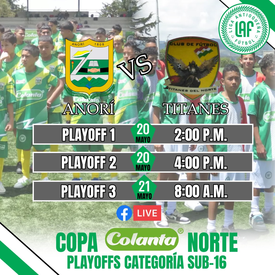 AntioquiaLAF's tweet photo. Este fin de semana estaremos en el municipio de Yarumal para celebrar las Semifinales y Finales de nuestros #FestivalesDeEscuelas 'Copa @ColantaOficial' de la subregión Norte ⚽🐮🏆.

Disfruta esta fiesta futbolera en el estadio Municipal 🏟️ y a través de #LAFTV 📽️. https://t.co/Hw7NZDvPHi