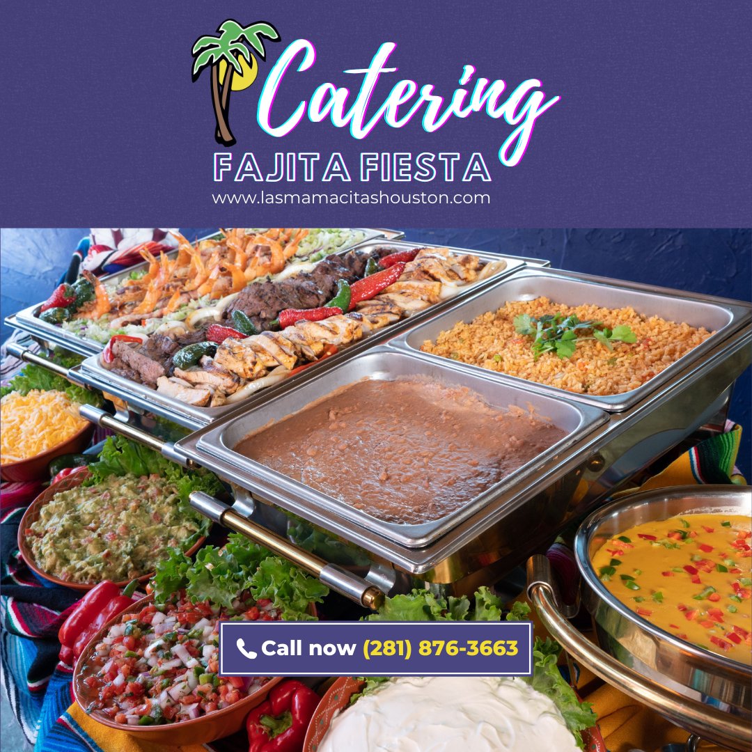 Make your next corporate or family fiesta unforgettable with our Fajitas Fiesta To-Go at #LasMamacitasMexicanRestaurant in #Houston! Enjoy our delicious beef or chicken fajitas with all the fixings! lasmamacitashouston.com

#HoustonCatering #MexicanCatering #HoustonEvents #Me ...