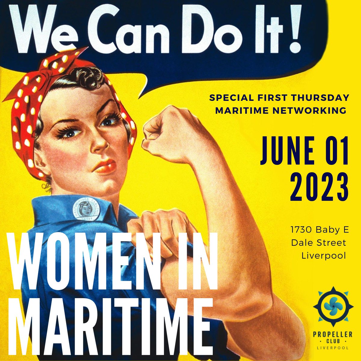 A super special #FirstThursday beckons as we celebrate #WomeninMaritime So come along, join us - bring your friends. Make it a fantastic night of maritime women (and yes the men who care and want them to succeed are welcome too)... Let's make this wonderful!