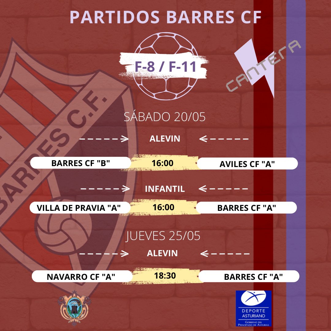 SD_Ribadeo's tweet photo. 🏟️ Canteira │Cantera ⚡️

🔵SD Ribadeo ⚪️ │🔴Barres CF🔵

📜Aquí os dejamos los  partidos que jugarán la S.D. Ribadeo y el Barres C.F. durante este fin de semana. https://t.co/FKUWw8rAuU