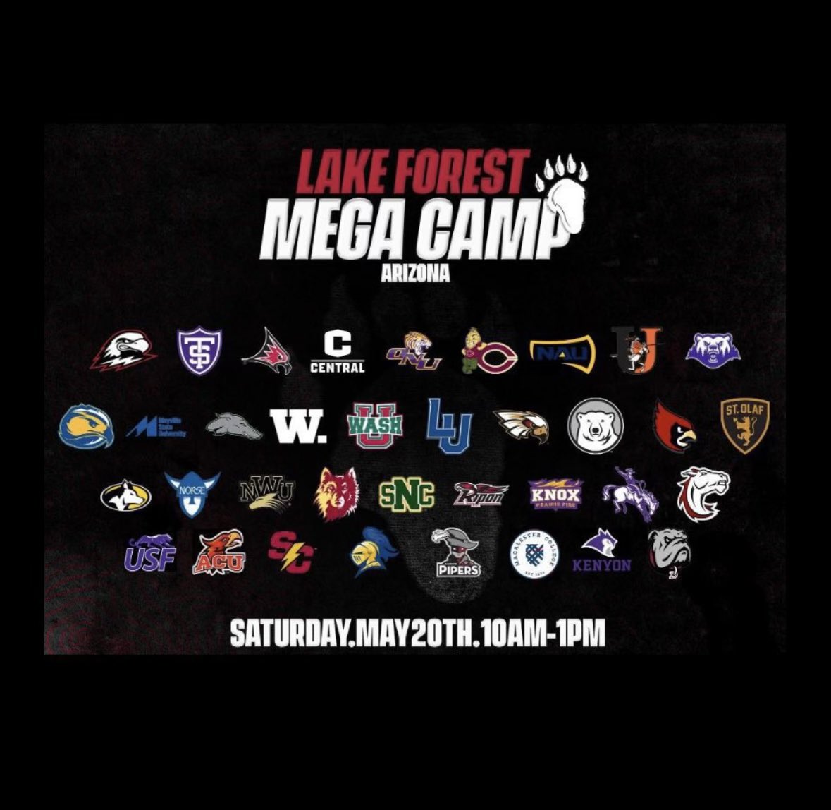 I am excited to compete and learn at the Lake Forest Mega Camp this weekend. @CoachPerrone @MyRecruits_ @LibertyFBLions @LFC_FOOTBALL @coachthomasfb #brachialplexuspalsy #erbspalsy #adaptiveathlete @sweetfeettrain1 @SweetFeetElite