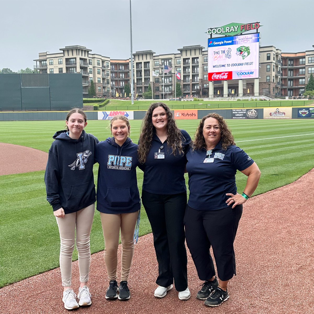 We are ready for the GHSA 6A Baseball State Championship!! Let's go @greyhound_baseball #AT4all #SportsMedicine #theresanATforthat #ATSA #sportsmed #coolrayfield #greyhounds #hembreeroadgrown #teambehindtheteam #healthcare #northside